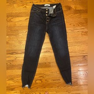 Kancan skinny hi rise button fly